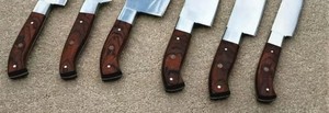 Handmade 67-Layer Stainless Steel Durable <b>Sharp</b> Straight Edge 6-Piece Kitchen <b>Knife</b> <b>Set</b> Wooden Ambidextrous - Product Image 2