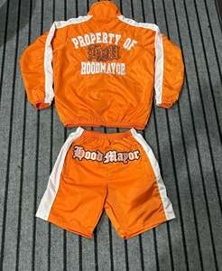 ชุดกีฬาผ้าไนลอนสำหรับผู้ชายชุดสั้นมีฮู้ด100% ผ้าฝ้ายขายดีดีไซน์ใหม่สำหรับกีฬากลางแจ้งฤดูหนาว - Product Image 2