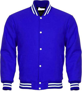 Chaqueta Varsity de Invierno para Hombre, Diseño Personalizado, 100% Lana, Estilo Bomber Escolar, Cuello Camisero, Mangas Tipo Letterman, Alta Calidad - Product Image 1