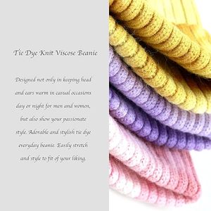 Nouveauté Personnalisée – Bonnets Tie-Dye de Haute Qualité pour Hommes et Femmes – Bonnets Tricotés Tendance Mode 2026 - Product Image 4