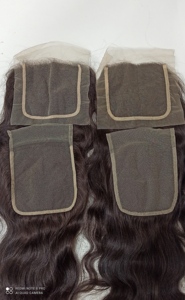 Cierre de encaje de cabello humano 6x6, encaje suizo, onda suelta, cabello virgen, fácil de aplicar, estilo U-Part, 1 cierre de encaje HD, lo último. - Product Image 4