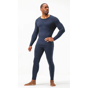 RABUSH SPORTS - Conjunto Deportivo Térmico de 2 Piezas para Hombre, 100% Algodón, Cuello Redondo, Absorbe la Humedad, Sin Costuras, para Yoga - Product Image 5