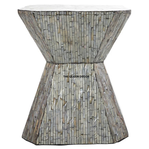 Rounded <b>Marble</b> <b>Top</b> End <b>Table</b> Durable Quality Metal Furniture Decorative Handmade Metal Furniture <b>Side</b> <b>Table</b> - Product Image 5