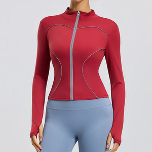 Chaqueta Deportiva de Yoga para Mujer de Primera Calidad, con Tejido de Lona, Ecológica, Transpirable, Cintura Elástica, Ropa Deportiva - Product Image 4