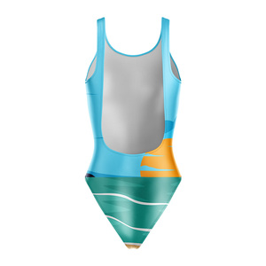 Traje de Baño de Una Pieza Personalizado para Mujer, Secado Rápido, Sublimado, Ropa de Playa, Venta al Por Mayor, OEM, Marca Privada - Product Image 3