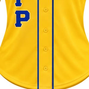 Camiseta Deportiva de Béisbol con Letras Griegas Sigma Gamma Rho para Mujer, Personalizada con Botones, Logotipo Bordado, Ropa al por Mayor - Product Image 5