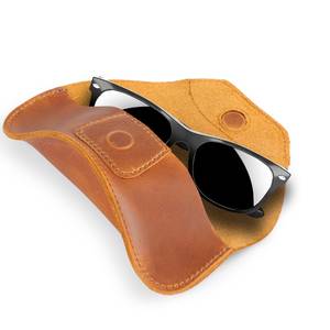Funda de Gafas de Cuero Genuino, Hecha a Mano, Clásica, de Lujo, Resistente al Agua, Ligera, para Lentes de Sol, LGC-0048 - Product Image 2