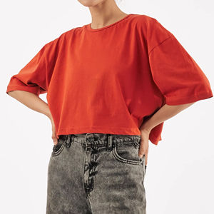 Camisetas Cortas para Mujer con el Mejor Diseño, Ropa Urbana Más Vendida para el Verano, Personalizadas con Apliques Modernos, Nueva Llegada - Product Image 1