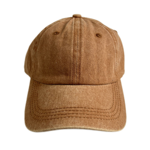 หมวกเบสบอลปรับได้คุณภาพสูง ปักโลโก้แบบกำหนดเอง ลุคทำเก่า ซักได้ ผ้าฝ้าย 100% 6 แผง ปักลาย 3 มิติ - Product Image 3