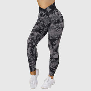 Leggings imprimés tie-dye pour femmes 2025 – Vente en gros – Push-up, sport, fitness, yoga – Taille haute, sans couture, coupe ajustée - Product Image 5