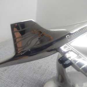 Adorno de Escritorio de Avión Concorde Vintage, Modelo de Avión Supersónico de Aluminio con Acabado en Níquel, Decoración Art Deco para el Hogar - Product Image 6