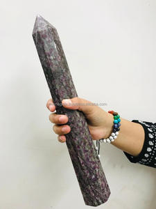 Dernière 2024 grenat rose pierre précieuse naturelle grande tour de pointe de haute qualité pour la paix guérison méditation de mise à la terre en vrac - Product Image 6