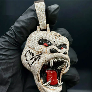 Shreeji Jewels Nueva Joyería de Lujo Hip Hop para Hombre, Colgante Personalizado con Letra, Plata de Ley, Moissanita VVS, Certificado IGI, Engaste de Bisel - Product Image 4