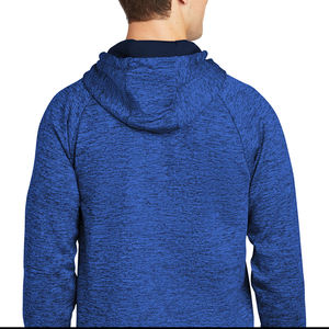 Sweat à capuche en coton tricoté à demi-zip uni |   Vente en gros de vêtements pour hommes surdimensionnés, respirants, mode vintage, logo personnalisé en gros - Product Image 2