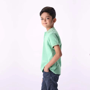Vente flash - T-shirts à manches courtes pour enfants - T-shirt d'été pour garçon - T-shirt en coton pour enfants avec couleur personnalisée et logo personnalisé avec service OEM - Product Image 4