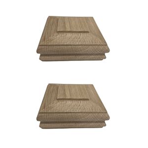 Tapa Decorativa para Poste de Escalera de Madera, Diseño Tradicional Ecológico de Roble Rojo Sólido, para Interiores - Product Image 5