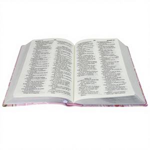 Santa Biblia Reina Valera 1960 Letra Grande con Cubierta de Cuero Rosa Personalizada, Impresión de Biblia con Borde Pulverizado - Product Image 3