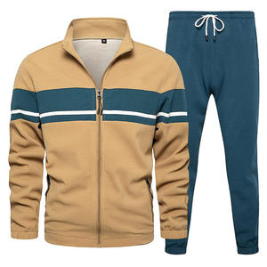 Conjunto Deportivo de Dos Piezas para Hombre, Chaqueta de Punto Suave con Cierre Completo y Pantalones Jogger, Ropa Deportiva Informal para Gimnasio y Entrenamiento, Venta al Por Mayor - Product Image 2