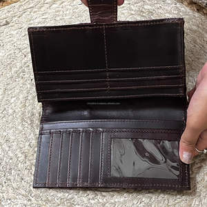 Cartera de Cuero Vacuno Genuino Hecha a Mano de Lujo para Mujer 2026, con Diseño Floral, Elegante Organizador de Tarjetas, Perfecta para Unisex - Product Image 6