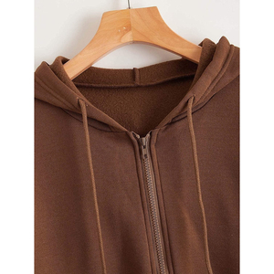 Sweat-shirts à capuche pour femmes, unis, brodés, de haute qualité, personnalisés, style hip-hop, avec impression de logo personnalisée - Product Image 6