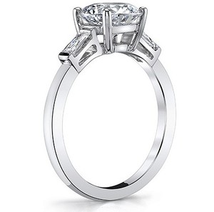 Anillo de Moissanita de Corte Redondo, Plata de Ley 925, Chapado en Oro Blanco, Anillo de Compromiso, Boda, Solitario, Promesa, Joyería Elegante - Product Image 2