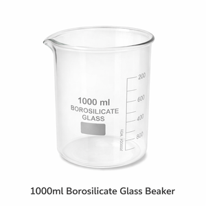 Vaso Graduado de Vidrio Borosilicato de 1000 ml, Marca MAYALAB, Vaso de Medición de Laboratorio de Alta Resistencia, Escala Impresa Clara, Resistente al Calor - Product Image 3