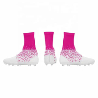 Couvre-chaussures de football américain imprimés personnalisés, protège-chaussures de sport, évacuation de l'humidité, écologiques, unisexes, pour adultes et jeunes, en spandex