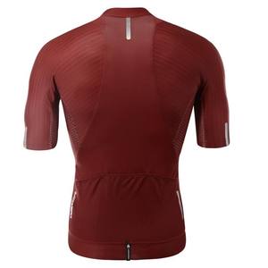 Maillot de cyclisme personnalisé à manches courtes pour homme, respirant, anti-humidité, coupe ajustée, pour vélo de route, sublimation vierge - Product Image 3