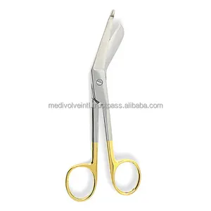 Tijeras para Vendajes TC Lister de Acero Inoxidable con Carburo de Tungsteno, Tijeras Quirúrgicas EMT para Trauma, Manuales, Certificación CE ISO, Profesionales, OEM - Product Image 2