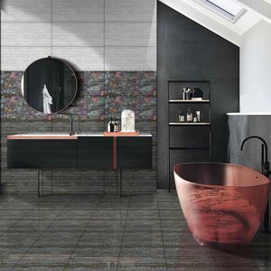 Azulejo de cerámica blanco brillante premium de 300x600 para paredes de oficinas corporativas modernas minimalistas y espacios interiores comerciales - Product Image 3