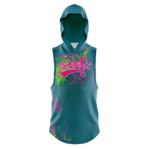 Hoodie sans manches personnalisé pour homme, 300g, broderie frontale unie, pour musculation et fitness, vente en gros - Product Image 1