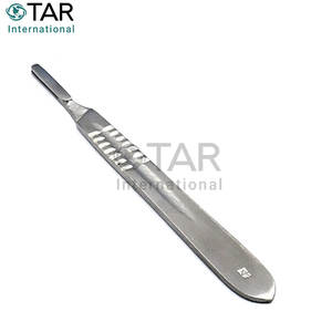 มีดผ่าตัดเคลือบโครเมียม หมายเลข เครื่องมือตัดผ่าตัดเหล็กกล้าคาร์บอน 22 ใบมีด สำหรับใช้ในห้องปฏิบัติการทางการแพทย์ งานฝีมือ และงานอดิเรก - Product Image 6