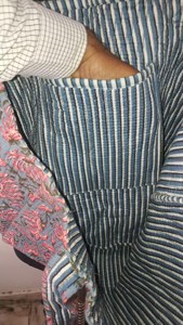 Luxury Gray Cotton <b>Tote</b> <b>Bag</b> with Floral Print Bohemian Style <b>Summer</b> Casual Zipper Shopping Handbag for Women - Product Image 4