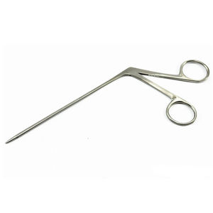 Pinzas microquirúrgicas pediátricas para oído, 8.4 cm, con mango de acero inoxidable tipo caimán y punta dentada, instrumento quirúrgico para pólipos - Product Image 5