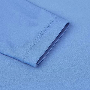 Camiseta Deportiva de Manga Larga Azul para Hombre con Estampado Abstracto en el Hombro, de Secado Rápido, Spandex y Poliéster - Product Image 4