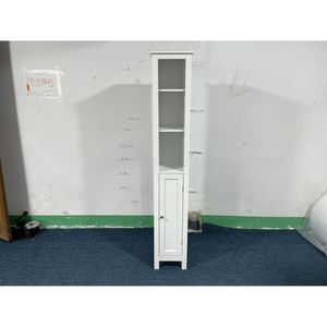 Mobiletto da Bagno Alto 170 cm con Ripiani Regolabili, 1 Porta, Antiribaltamento, Armadio Autoportante con Scomparti Aperti per Cucina - Product Image 3