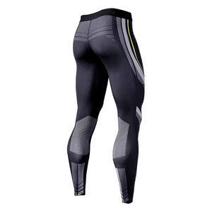 Leggings de compression athlétiques unis pour hommes, avec cordon de serrage – Idéaux pour le yoga, la gym, le fitness, couche de base, évacuation de l'humidité, respirants - Product Image 2