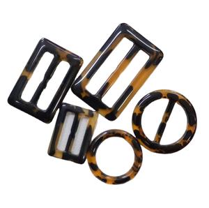 Anillo de Resina Estilo Ecológico para Mujer, Hebilla de Material Duradero, Bordes Suaves, Aspecto Elegante, Accesorio de Moda para Cinturón, para Uso Diario - Product Image 1