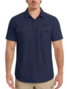 Camisas de trabajo cómodas con botones, tela transpirable, botones seguros y calidad duradera para uso profesional diario. - Product Image 4