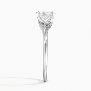 Anillo BOJ 0154 con Corte Ovalado, Plata 925, Engaste de Puntas, Anillo Solitario con Diamante de 2ct, Color D, VVS1, Moissanita GRA, Precio Bajo - Product Image 3