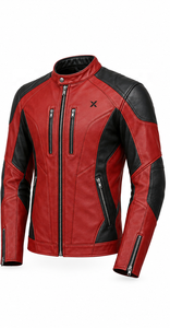 Veste de moto en cuir de performance tendance |   Bleu Noir Rouge Vert |   Fabricant OEM ODM |   Qualité supérieure | - Product Image 3