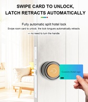 Nouvelle serrure d'hôtel intelligente séparée en alliage d'aluminium 2026 avec carte RFID et verrouillage entièrement automatique