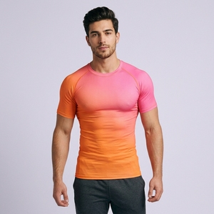 Custom Athletic Training <b>Compression</b> <b>Shirt</b> <b>Men</b> Half Sleeve Performance Fitness Activewear Clothing - Product Image 1