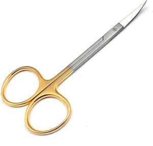 กรรไกรตัดม่านตา XELTECH SURGICAL แบบมืออาชีพ ทำจากเหล็กกล้าไร้สนิม ขนาด 4.5 นิ้ว คม 4 ชิ้น ใบมีดโค้งและตรงสำหรับการผ่าตัด - Product Image 3