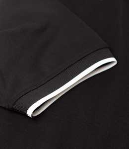 เสื้อเชิ้ตผู้ชายทรงเข้ารูป ระบายอากาศได้ดี คุณภาพสูง ผ้าถักทนทาน 100% คอตตอน ป้องกันรอยยับ พิมพ์ลายลำลอง แขนสั้น สีดำ - Product Image 4