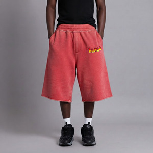2026 Personnalisé, Logo brodé imprimé DTF, Taille Plus, Bicolore, Style Urbain, Écologique, Respirant, Taille Élastique, Homme, Coupe Oversize - Product Image 1