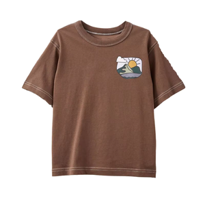 Ropa de Verano para Niños al por Mayor, Camiseta de Manga Corta de Color Sólido para Niños, Estampado Personalizado, 100% Algodón, Informal para Niños - Product Image 6