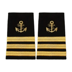 Wholesale Durable High Quality Customized 3D Embroidered <b>Sew</b>-On <b>Pin</b> Textile Canvas Fabric Handmade Pilot Rank Epaulette - Product Image 5
