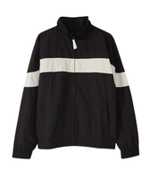 Ensemble de survêtement unisexe respirant coupe-vent effet froissé deux pièces avec empiècements, haute qualité, grandes tailles, personnalisable avec logo
