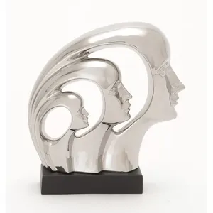 Sculpture Métallique Artisanale Abstraite Organique en Gros pour la Décoration Intérieure Moderne et les Projets Hôteliers – Artisanat Métallique Artistique - Product Image 1